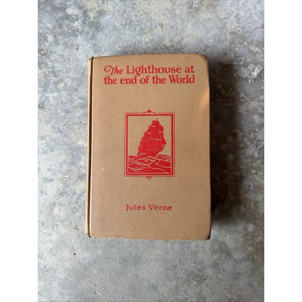Antique 1924 The Lighthouse at the End of the World by Jules Verne Hardcover